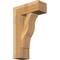 Ekena Millwork Funston Block Rough Sawn Bracket w/ Offset Brace, Western Red Cedar, 8"W x 20"D x 32"H BKT0806X20X32FST05RWR - alternate 1